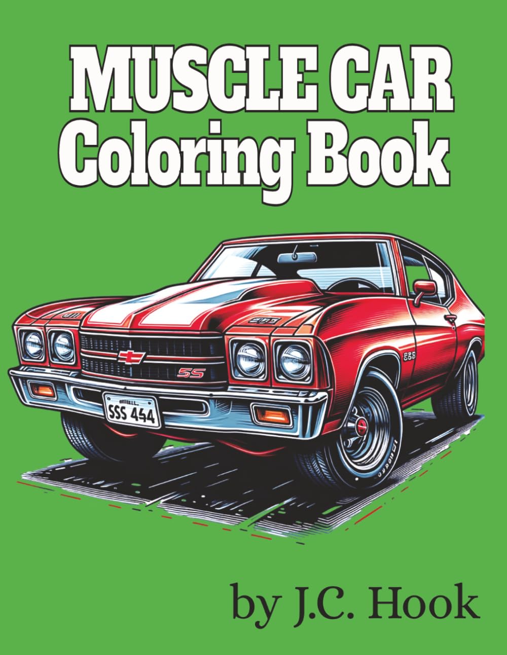 Muscle Car Coloring Book
