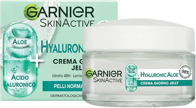 Garnier Crema Gel Giorno Idratante con Aloe Vera per Pelli Normali, 50 ml