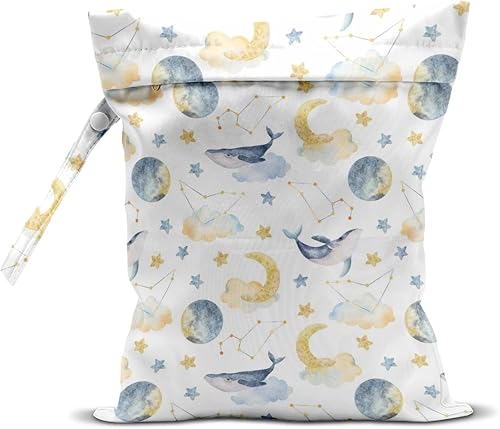 Miniatura 1 de Bolsa húmeda, bolsa húmeda y seca, bolsa húmeda para traje de baño, viajes, playa, piscina, pañales, ropa sucia de yoga, gimnasio, bolsa de