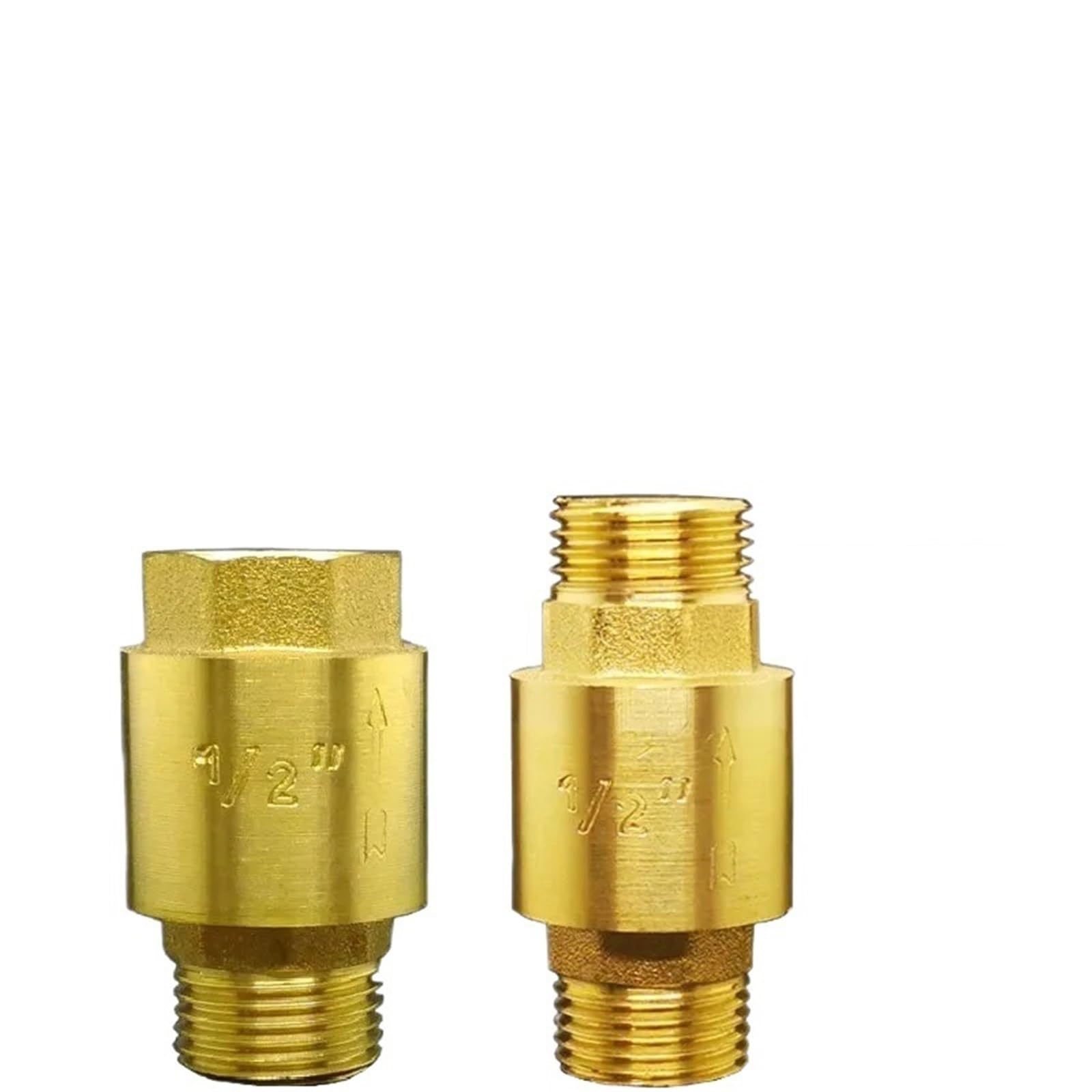 Uyzndkvsi Men's To Fe 1Pcs 1/2" 3/4" 1" Brass Vertical 1 Way Non Return Check Valve(,3/4")