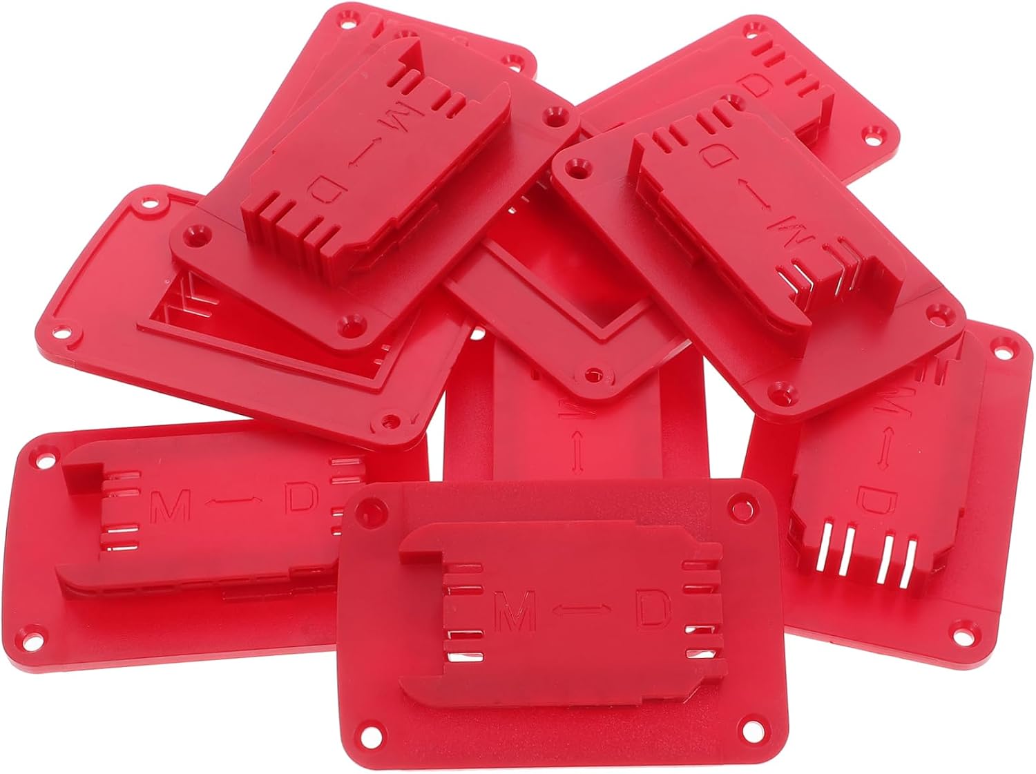 TEHAUX 10pcs Battery Holder for Electric Tools Compatible with Dewalt Durable Mount Dock for Quick Battery Swaps
