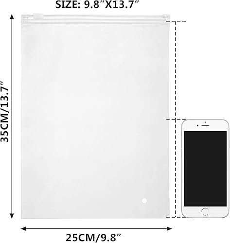 Miniatura 4 de Bolsas tipo camiseta para pequeñas empresas, 50 piezas bolsas de polietileno de 3 mil de grosor 10x13 bolsas de empaque para camisetas bolsas de