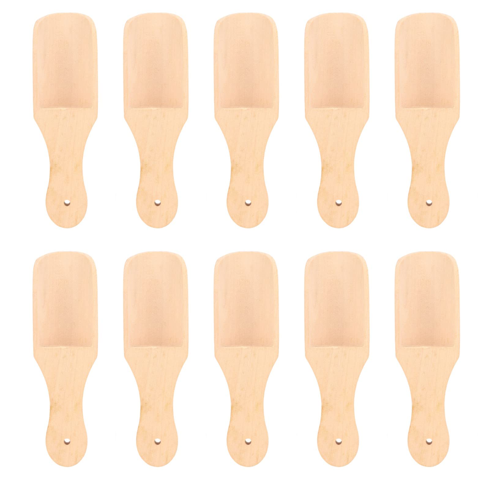 Xolsurg Wooden Bath Salt Spoons Durable Lightweight Tea Scoop for Home Bathing
