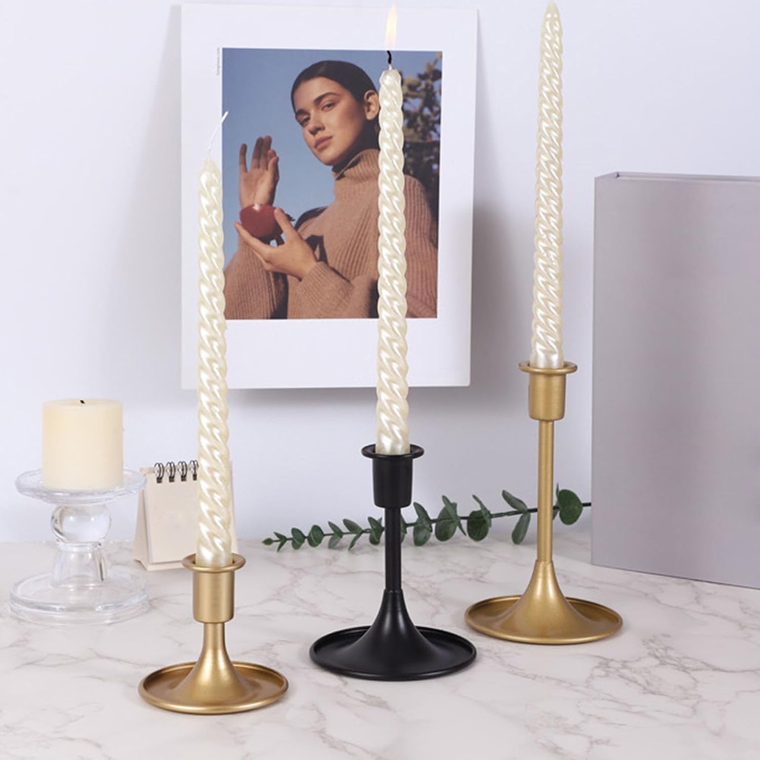 3Piece Iron Candelabra Set Handcrafted Florals Detailing for Wedding Reception Home Decoration European Styles Holders