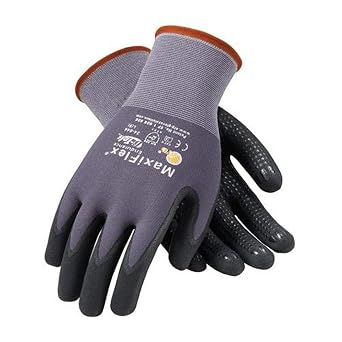 PIP 34-844/M MaxiFlex Endurance Sea mLess Knit Nylon Glove with MicroFoam Grip, M Size, Nitrile Pack of 144