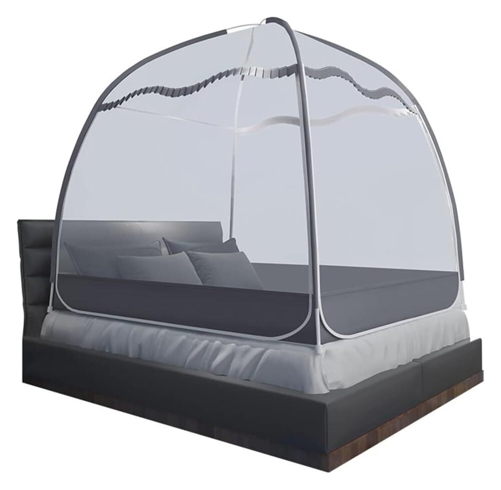 Moustiquaire pour lit de 1 personne portable et silencieuse