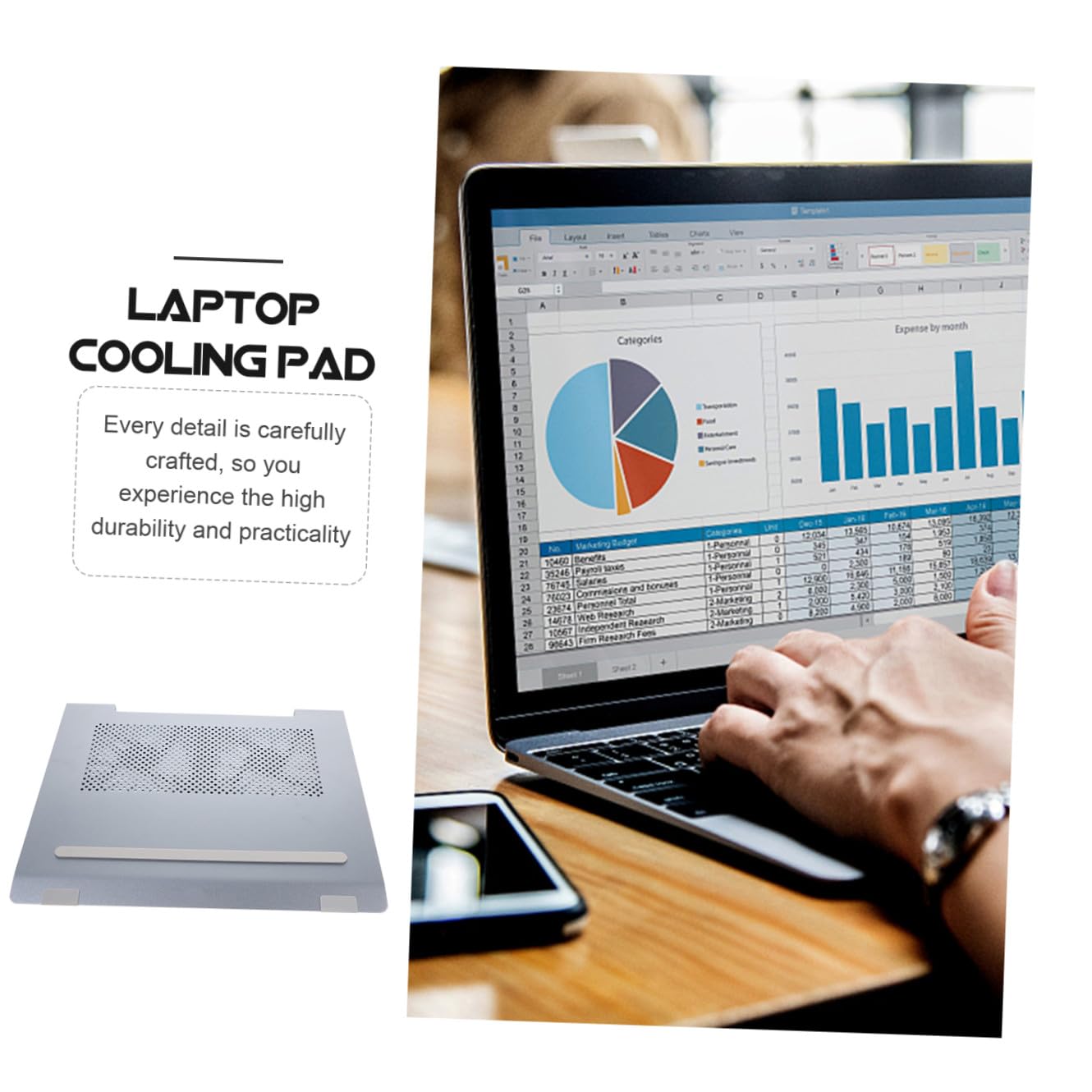 SHINEOFI Support de radiateur Puissant Rester sous glacière Monter Refroidissement pour Ordinateur Portable Refroidisseur d'ordinateur Portable Alliage d'aluminium Grey