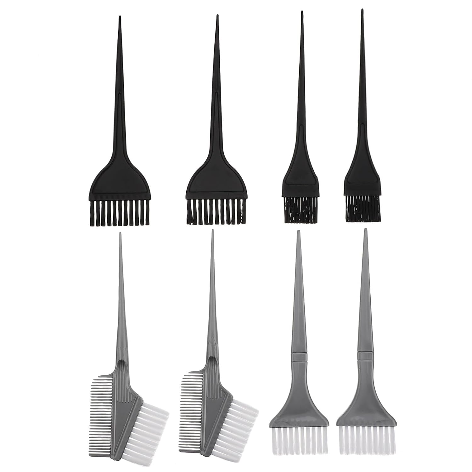 MAGICLULU 8pcs Hair Dye Applicator Brush Set Lightweight PC Hair Coloring Brushes