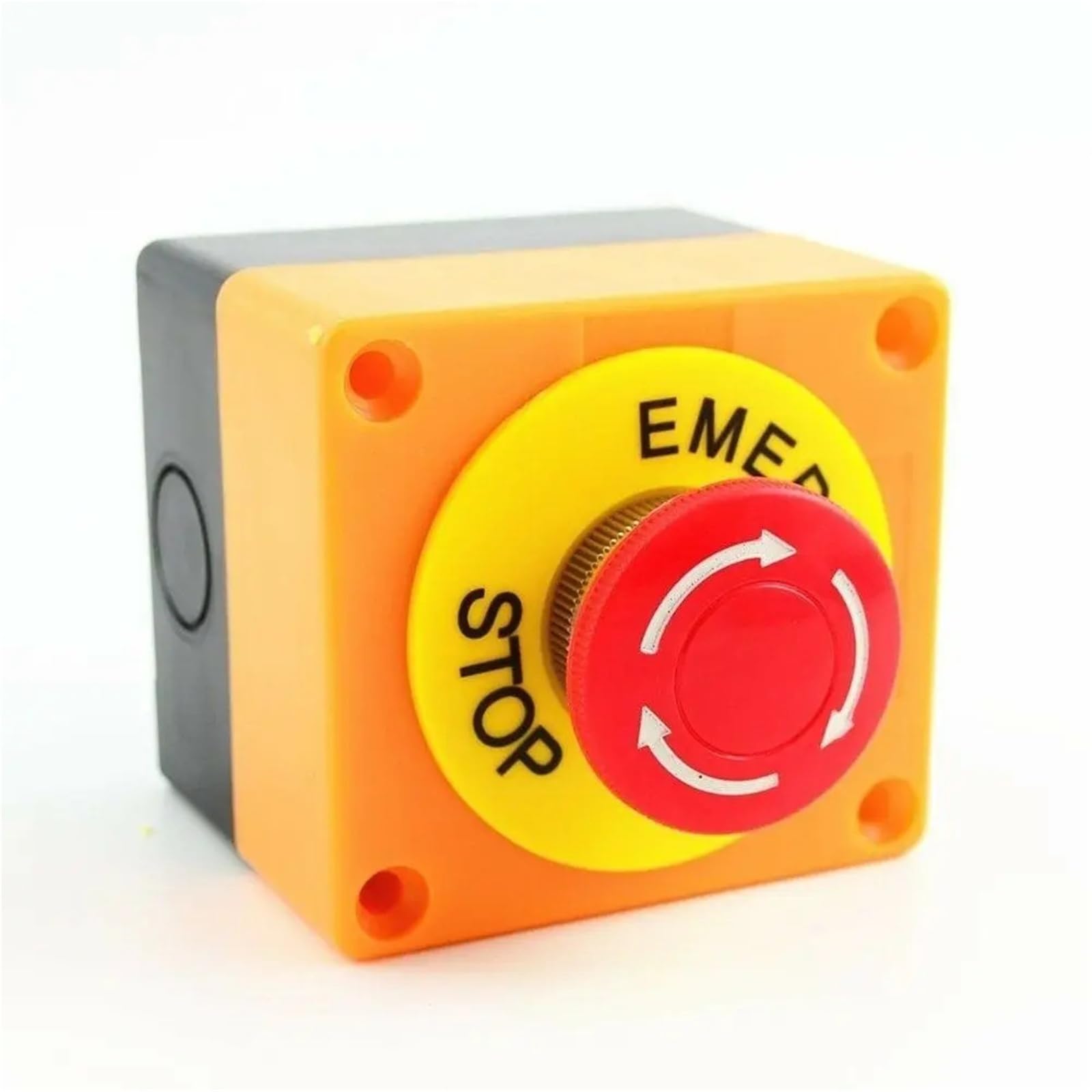 Interruptor pulsador rojo LAY37-11ZS con carcasa robusta y aislamiento de alta tension 7