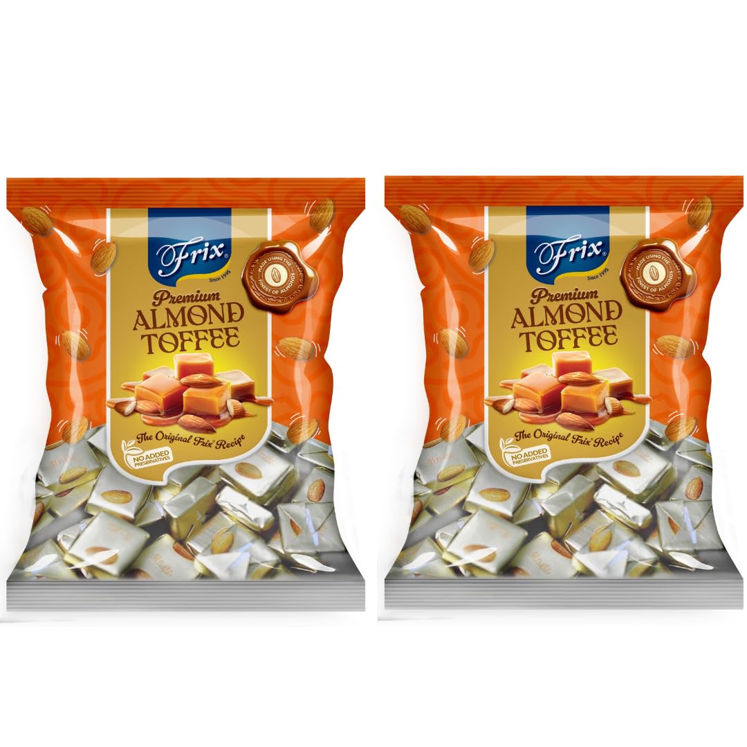 Frix Almond Toffee Premium Irresistible Perfect for Gifting and Snacking - 200g (Pack of 2)
