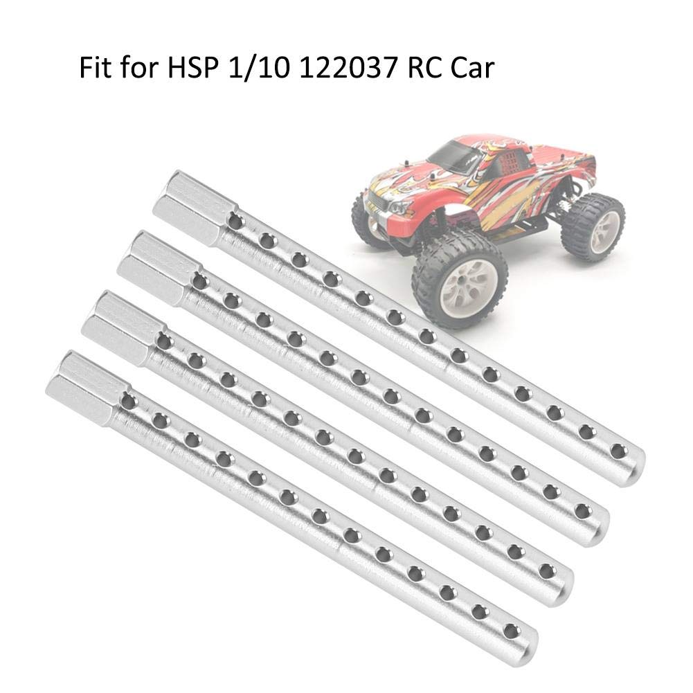 RC Car Shell Colonne – 4 Pcs En Alliage D'aluminium – Pièces De Rechange Pour HSP 1/10 122037 (Bleu)
