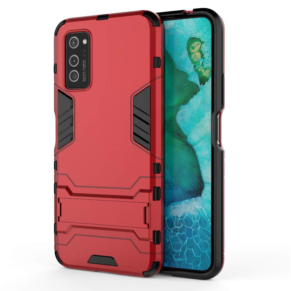 CHcase Huawei P40 Pro Funda, Anillo Metálico Sujeción Soporte Antichoque Rígido Caja (Funciona con el Montaje de Coche Magnético) Doble Capa Sólido Case Carcasa para Huawei P40 Pro -Black Plus Gray — view 6