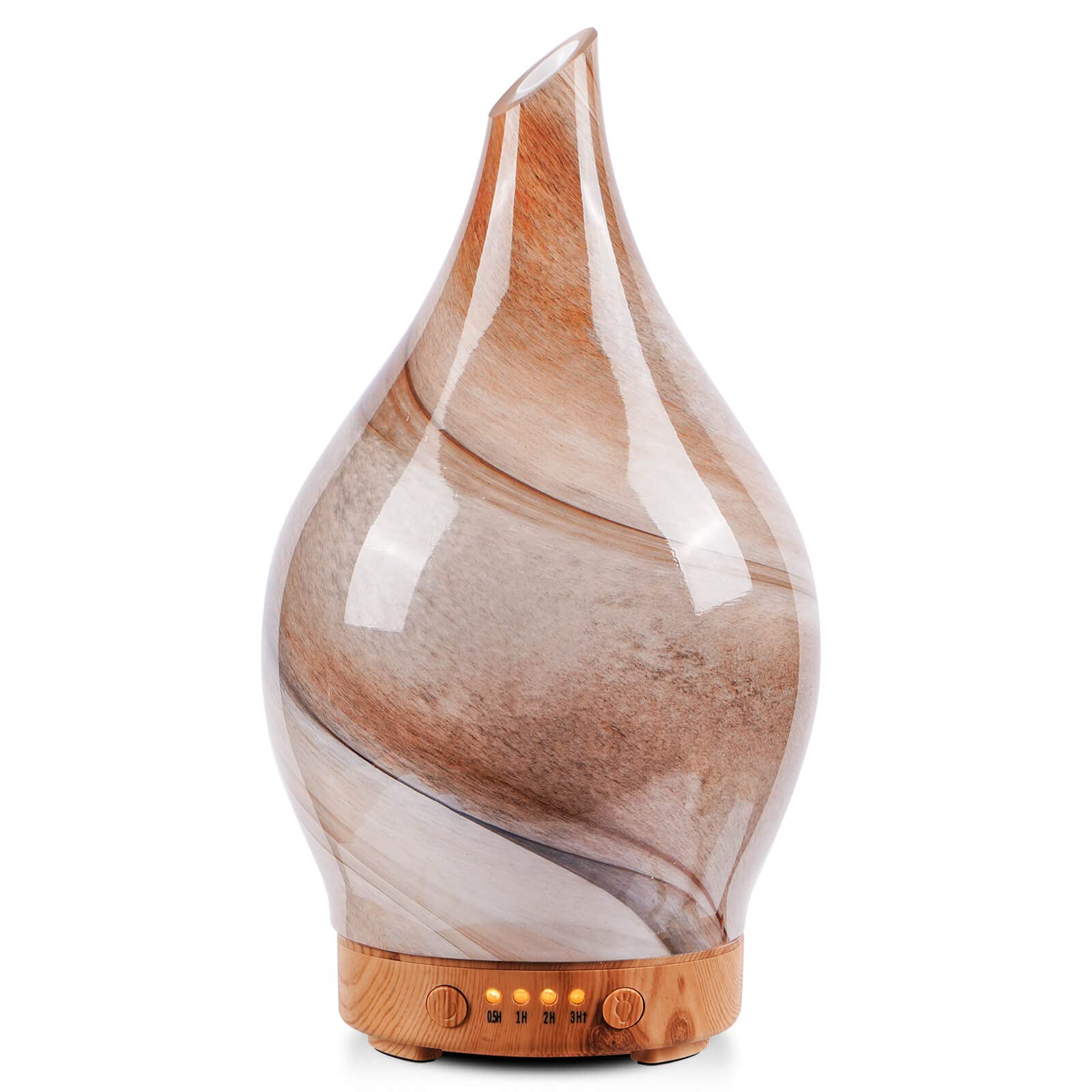 Porseme Oil Diffusers 150ml,Handmade Ultrasonic Essential Oil Diffuser,7 Colors Changing Humidifier,Electric Diffuser with Timer,Quiet Mist Aromatherapy Diffuser,Air Fresheners for Home(Desert)