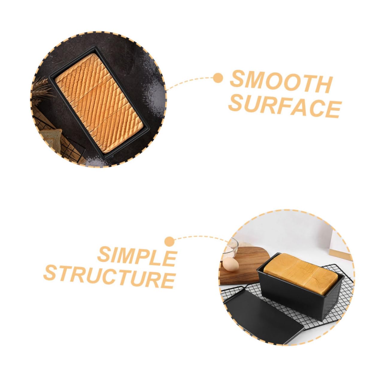 Alipis 5 Moldes Deslizantes Para Tostadas Con Bandeja De Drenaje Reutilizables Con Tapa De Silicona De Aluminio Pequeños Para Hornear De Hierro Negro
