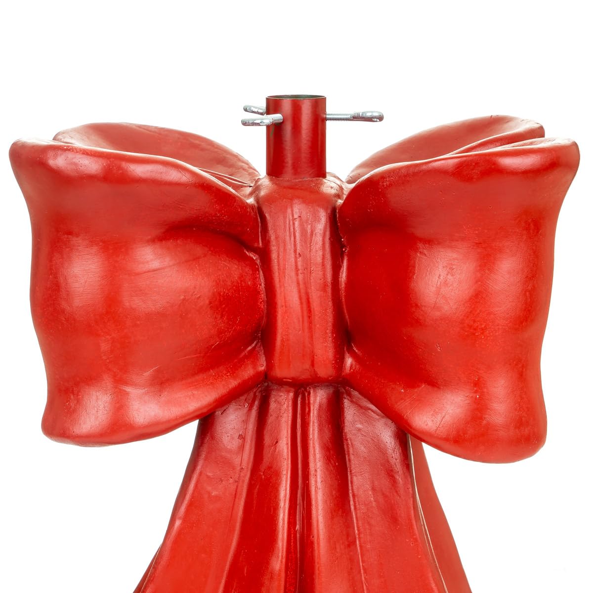 Nataland Base Fiocco per Albero di Natale Dipinta A Mano, Supporto Decorativo Robusto e Stabile Alto 45 Cm con Aggancio Universale per Alberi Fino A 240 cm