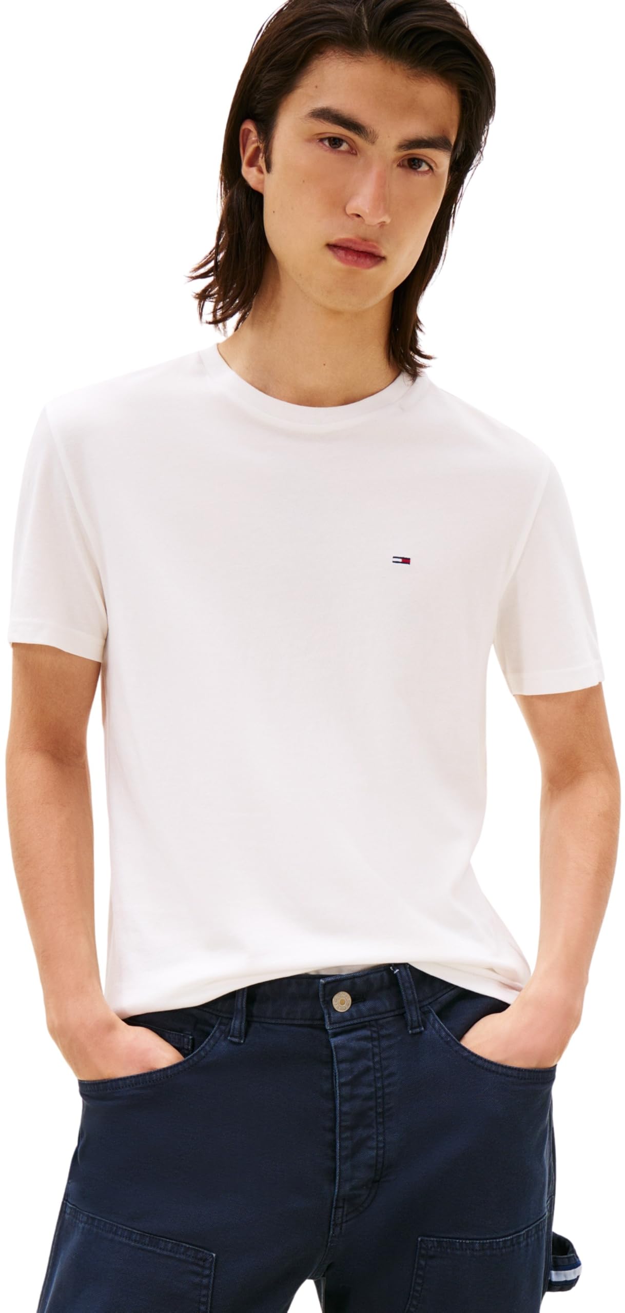 Tommy Jeans Camisetas de Manga Corta Pack de 3 Hombre de algodón