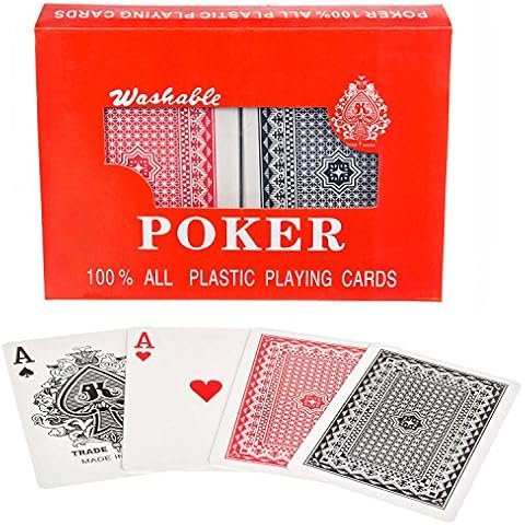 GOODS+GADGETS Royal 100% Plastic Poker Cards Plastic Playing Cards Double Deck Set Cover