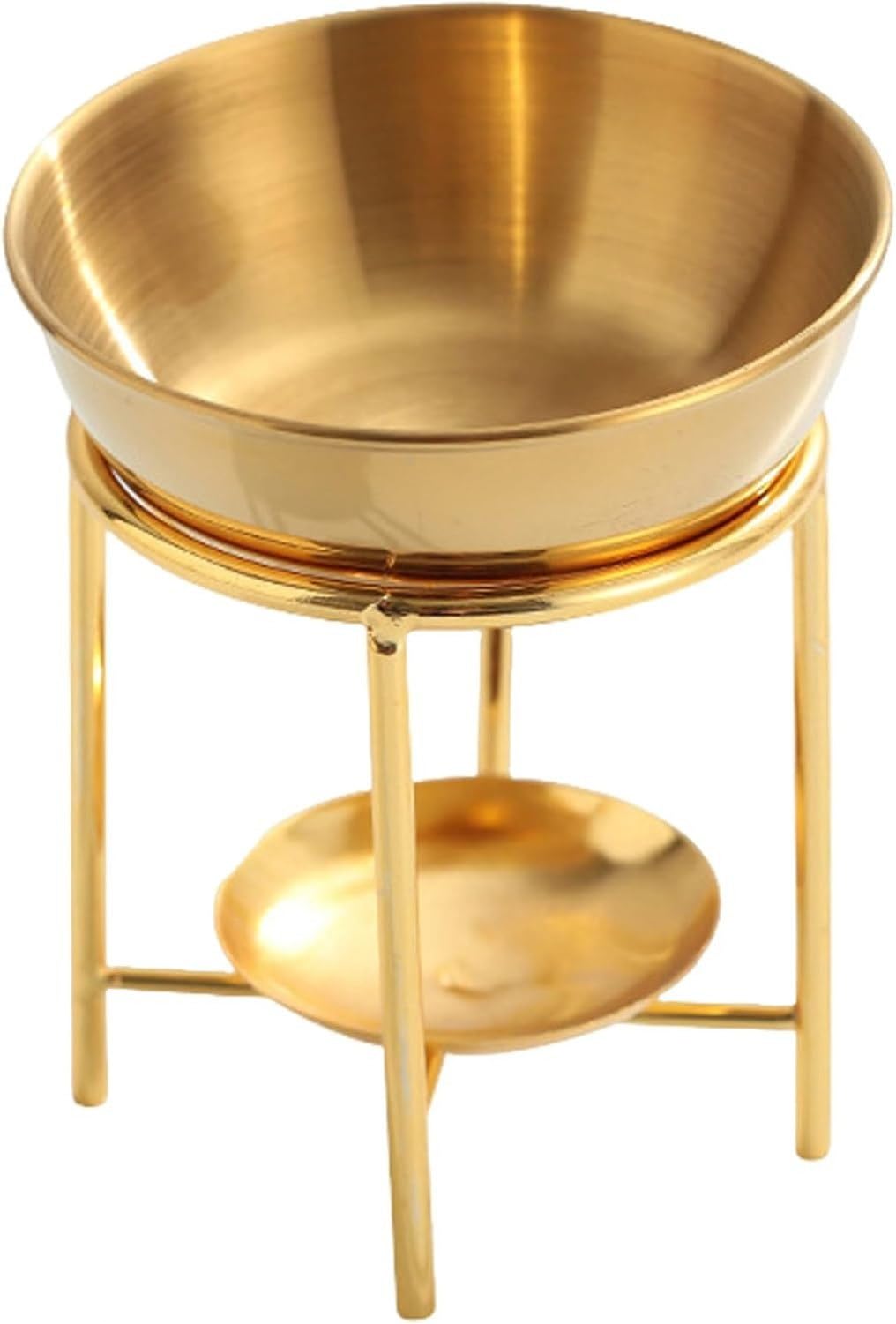 Diffuseur parfumé Maison, brûleur à Huile avec Bol doré