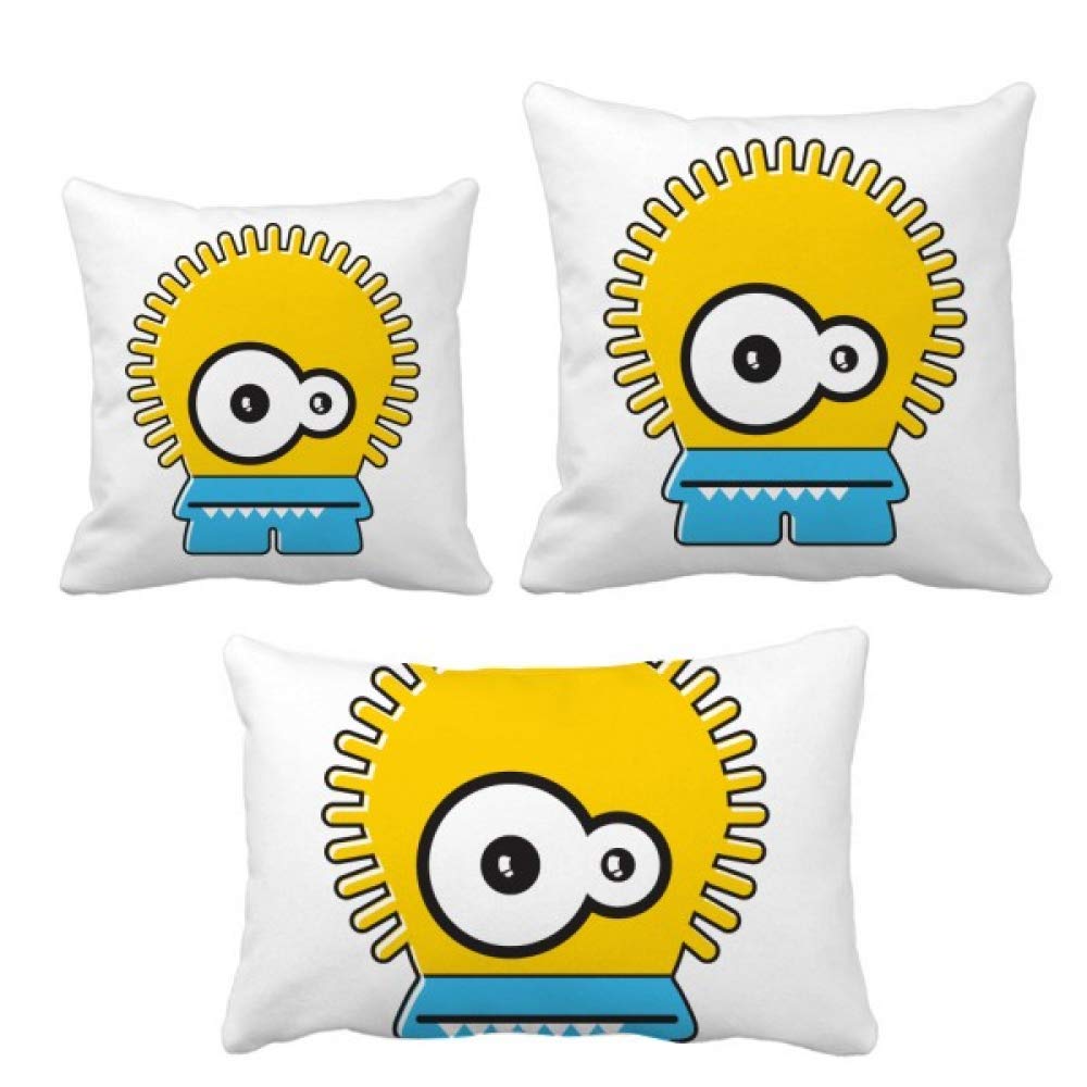 Coussin Alien jaune idéal pour égayer le canapé d'une chambre d'ado