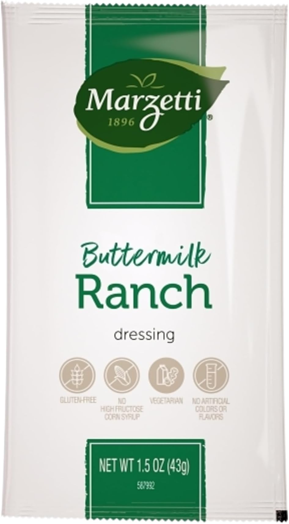 Marzetti Dressing Buttermilk Ranch, 1.5 Ounce (Pack of 25)