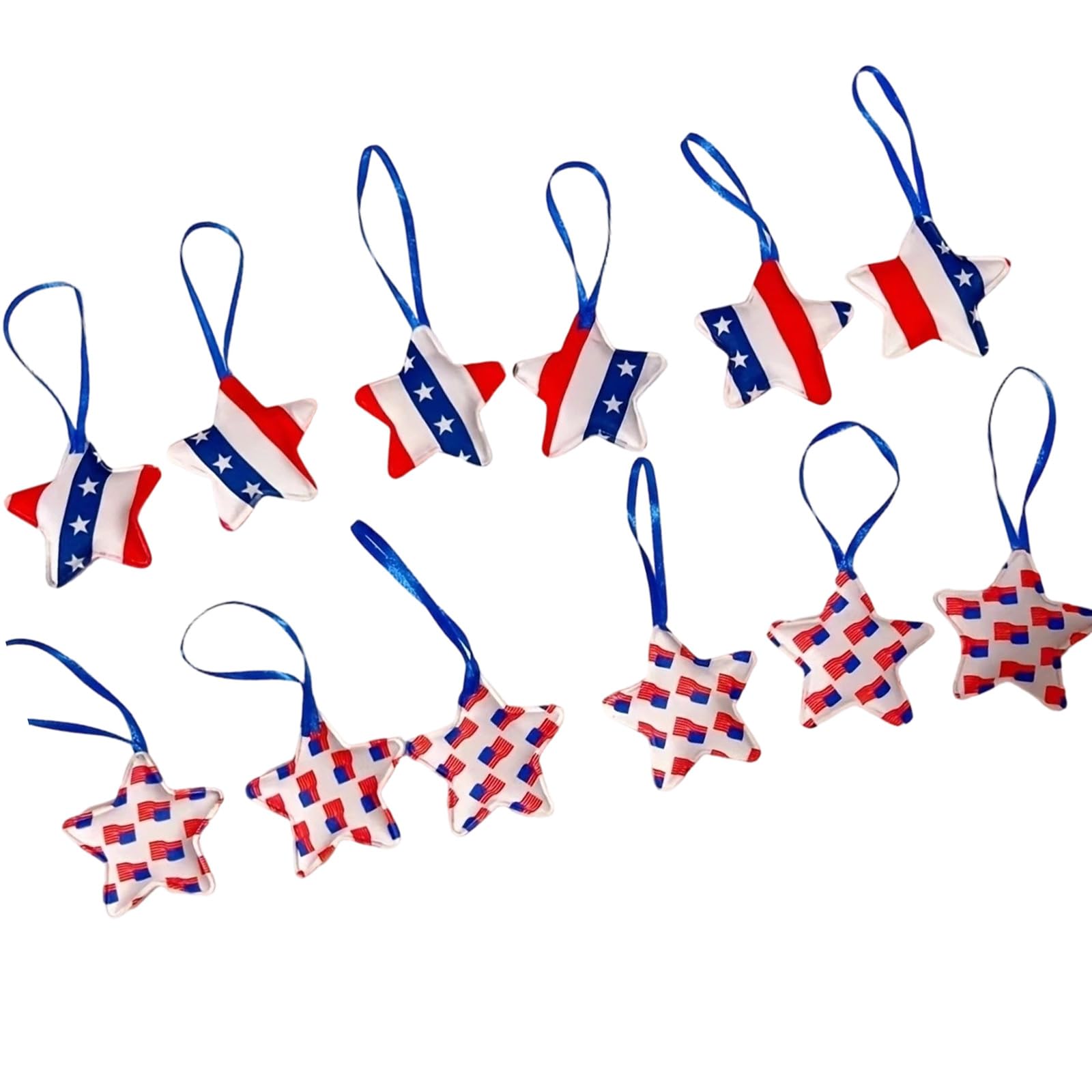 Patriotic 4Th of July Hanging Ornament Star Memorials Day Decorations Independence Day for Outdoor Indoor Patriotic Hanging for Tree