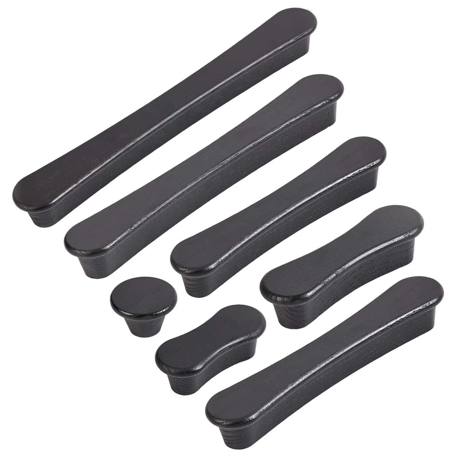 15 pomelli in legno di frassino per cassetti, mobili in legno, per armadietti, armadi, porte, armadi, credenze, maniglie per decorazione della cucina