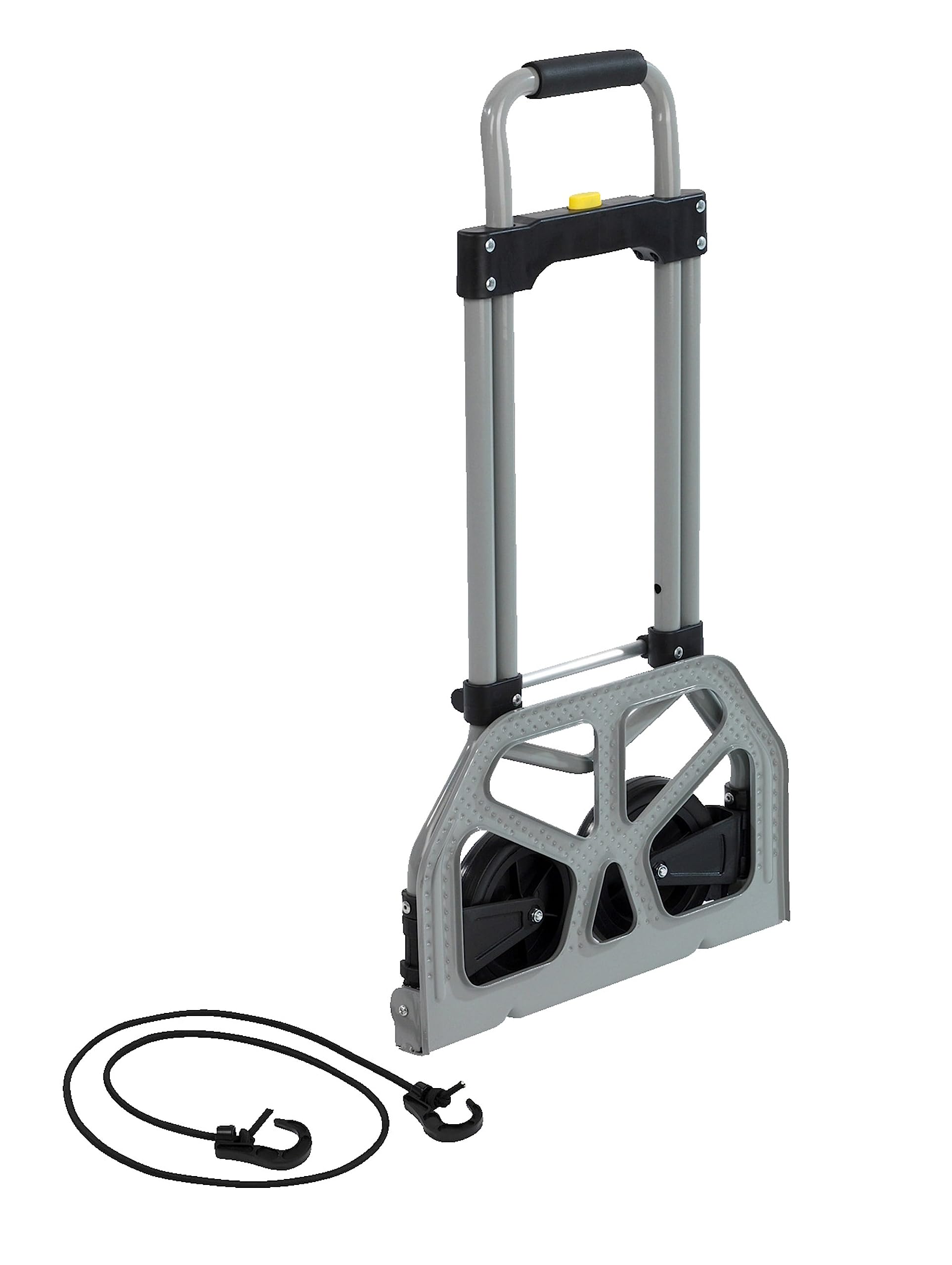 Maximex Transportkarren, klappbar - Hoch belastbare Transporthilfe bis 70kg, Stahl, 38 x 96 x 36.5 cm, Grau