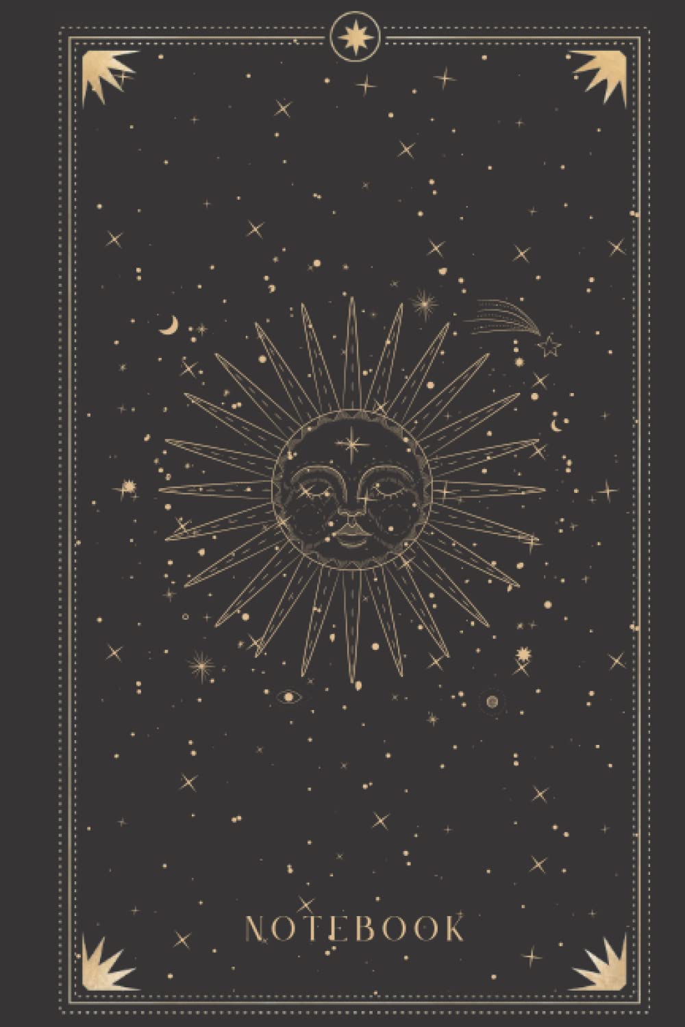 Notebook: Mystical Sun Notebook | Celestial Constellations Sky Journal | A5 6x9” | 120 College Ruled Lined Pages