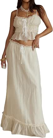 LOOK 692 2 PC MAXI SKIRT SET W/ PADDED SHOULDERS