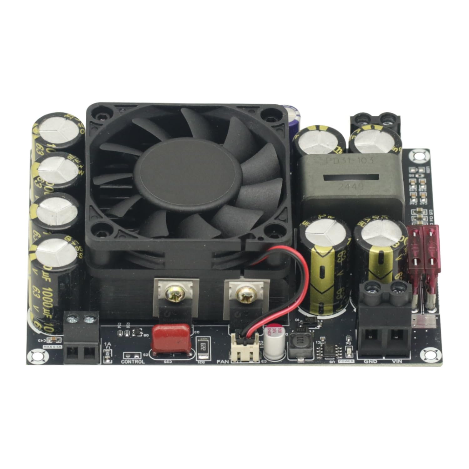 Módulo de potencia de 500 W CC a CC de 11 V-27 V a 27 V-50 V, módulo convertidor regulador de potencia para amplificadores de audio
