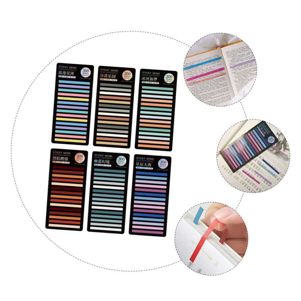 Tofficu Sätze Bunte Haftnotizen klebemarkierungen klebesticks Haftmarker Farbige Marker Tabs klebepunkt Aufkleber Klebestreifen Post klebriger Notizblock Buchregisterkarten das Haustier