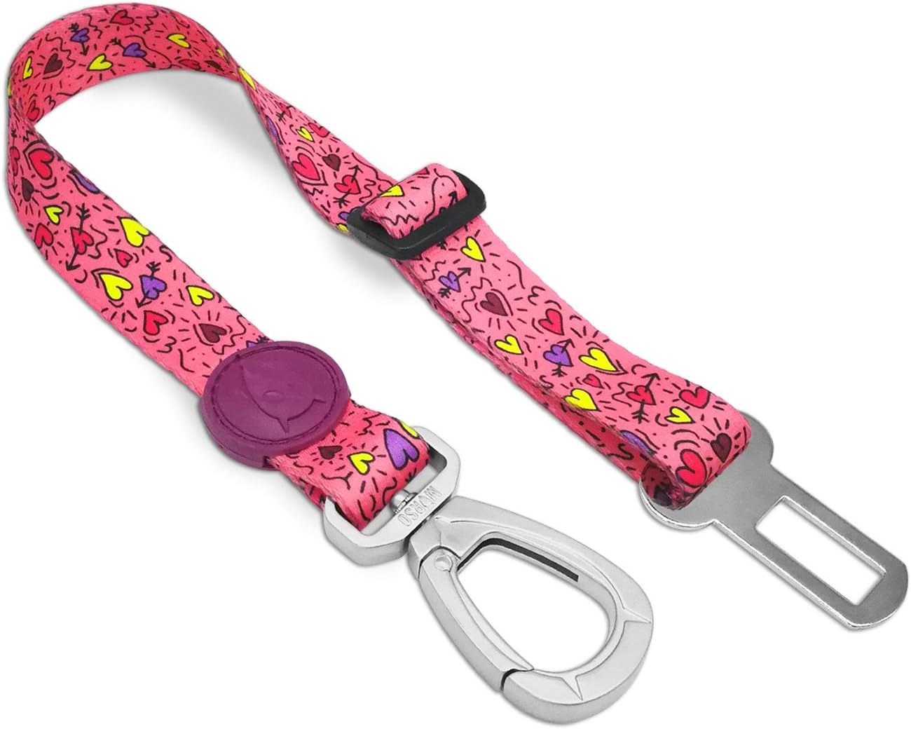 MORSO 7337 Cintura di sicurezza per auto per cani, L, rosa