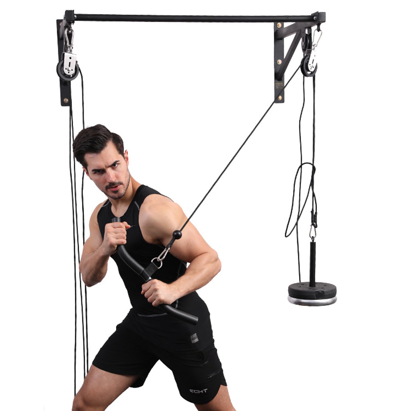 Fitness Krafttraining Stange Gym Bizeps Griff Bar Lat Pull Gerade Kabel 40CM Curl Pulldown Stange Bodybuilding Trizeps Trainingshilfen