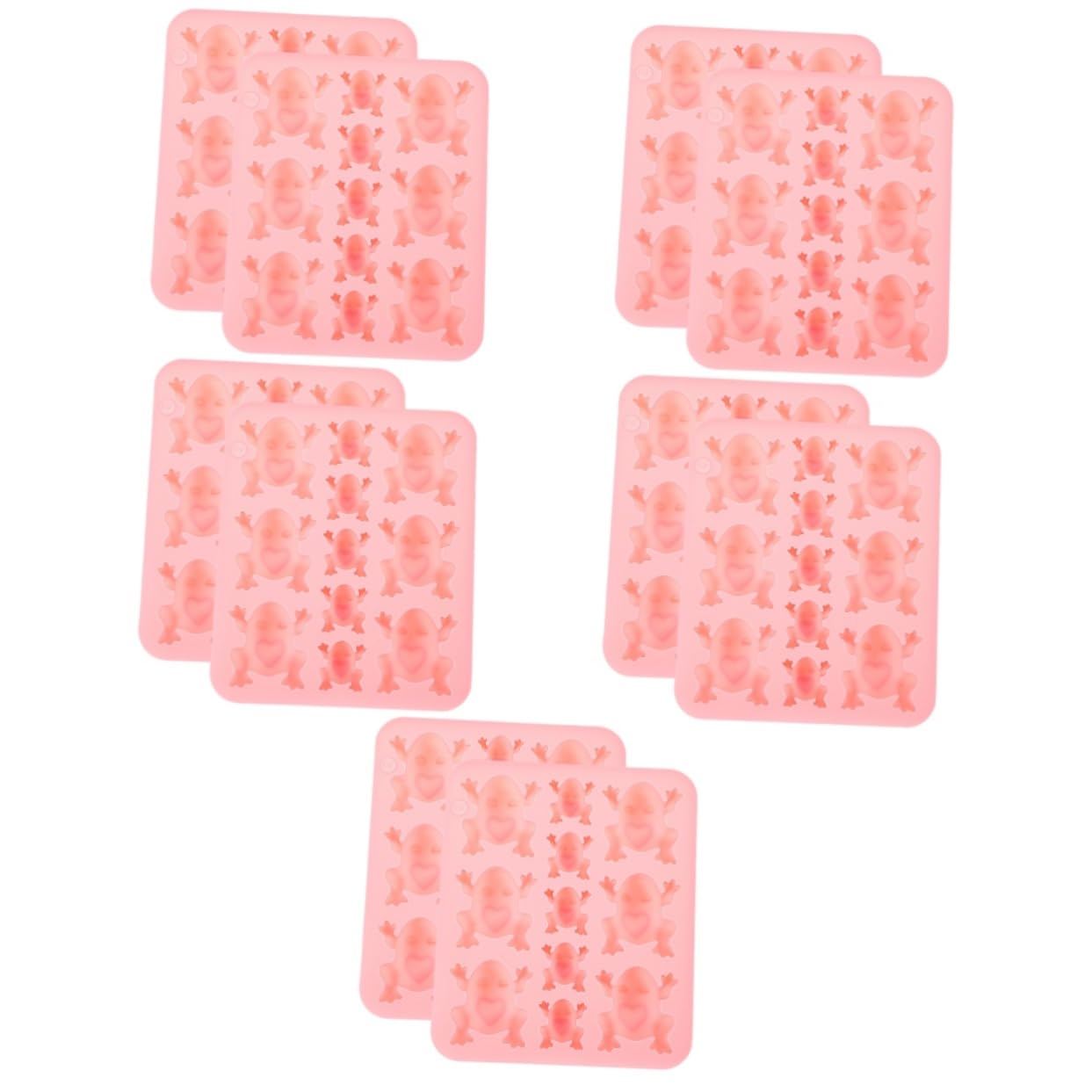 VILLCASE 10pièces Moule Silicone Forme De Pour Chocolat Et Pâtisserie Lot Pour Des Et Décorations De Gâteaux