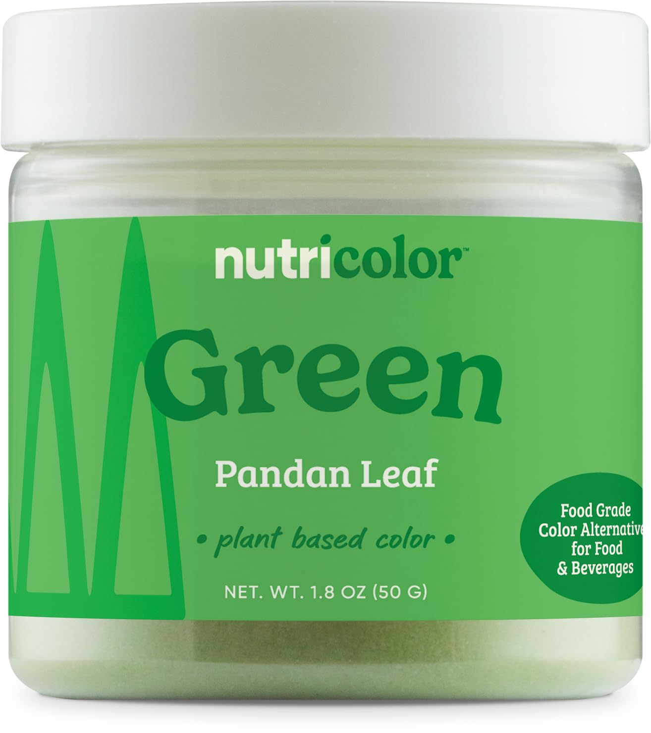Nutricost Green Plant Based Food Coloring From Pandan Leaf Powder (50 Servings) - Nutricolor Color Alternative For Food & Beverages
