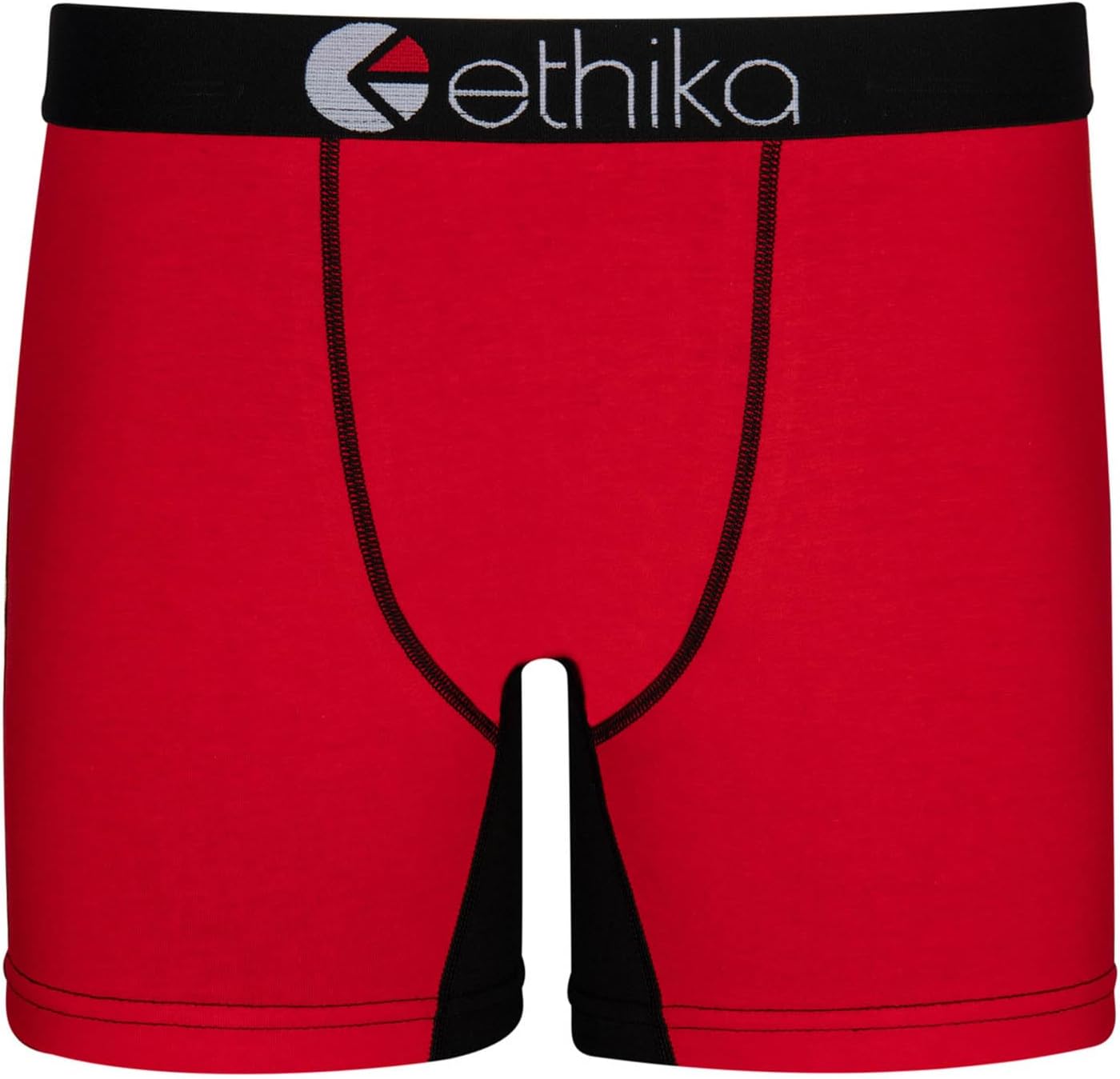 Men’s Mid Boxer Brief, 4-Way Stretch Performance Underwear - Black OG - Contrast (RDB, M)