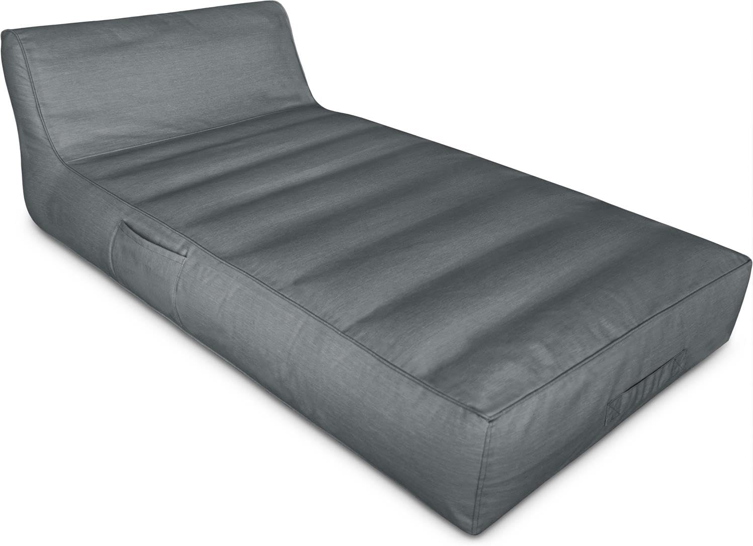 normani Luftmatratze Luftsessel Luftbett Luftsofa 160x82x50 cm mit Kopfteil für In- und Outdoor Farbe Anthrazit Größe OneSize