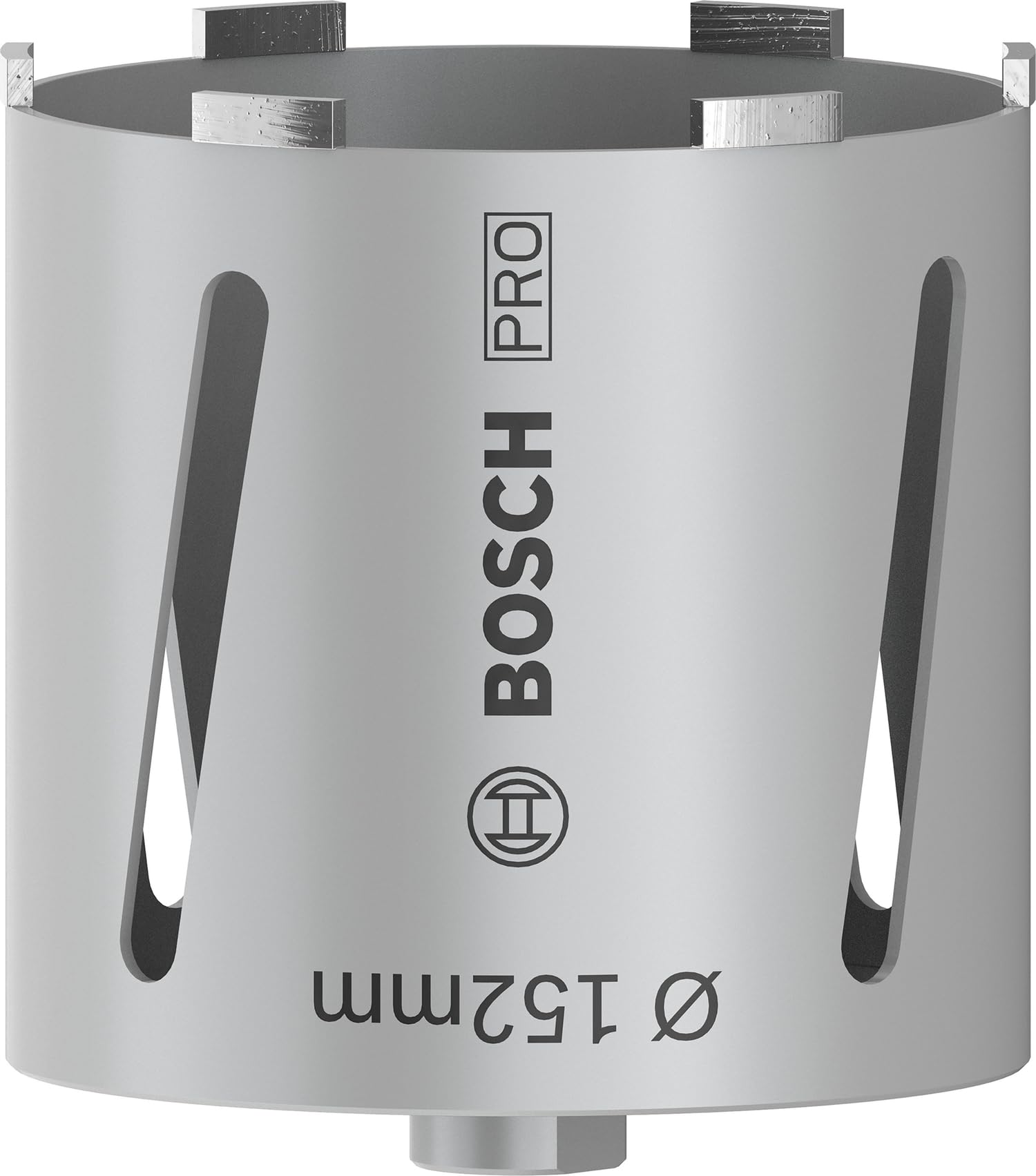 Bosch 1x PRO Multi Material Dry Diamond Core Cutters for G 1/2-Inch and Diamond Drills (for Lime and sand bricks, Brick, Ø 152 mm, Professional Accessory Diamond Drill)