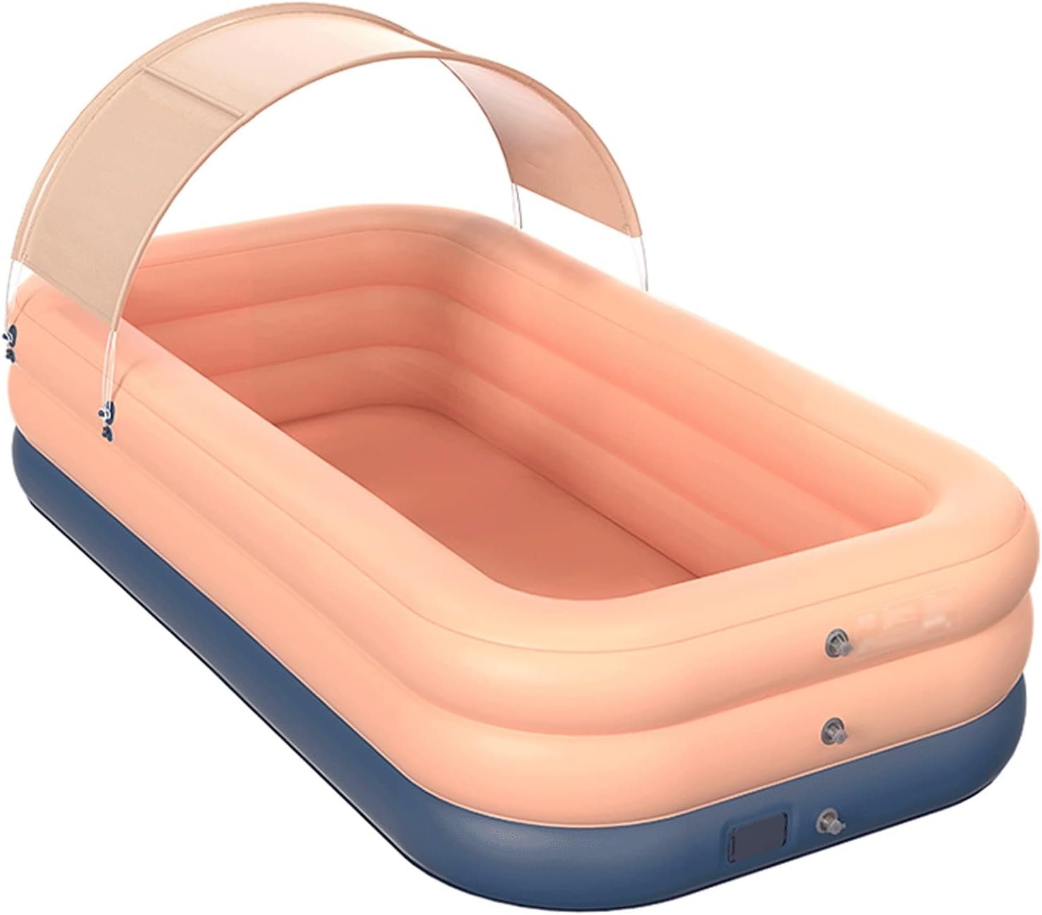 Xiao Yu Inflatable Swimming Pool, Family Plunge Pool, Outdoor, Garden, Backyard Leisure Inflatable Pool (Color : Pink 210X150X68cm)