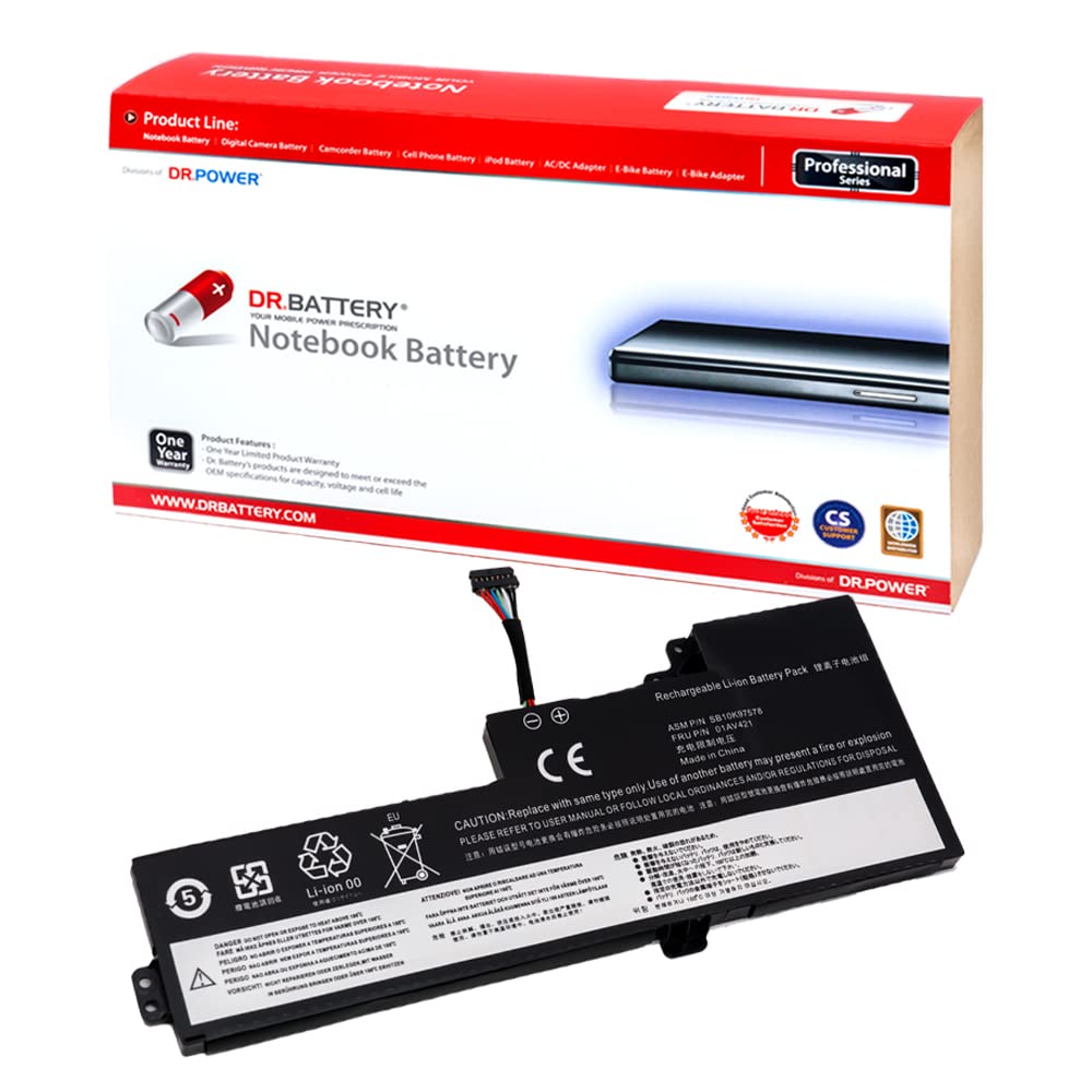 DR. BATTERY 01AV421 SB10K97578 Battery Compatible with Lenovo ThinkPad T470 A475 T480 A485 TP25 Series 01AV419 01AV420 01AV489 SB10K97576 SB10K97577 [11.4V]