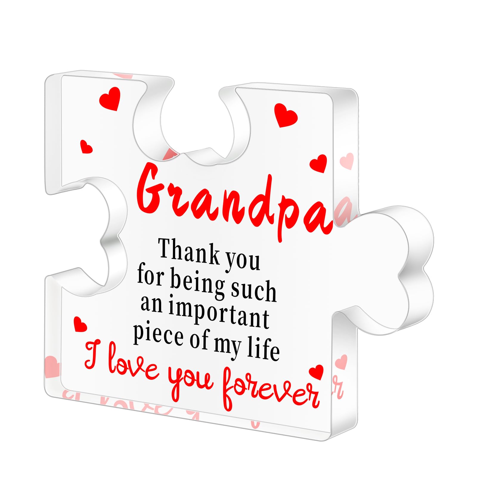 Photo 1 of *** BUNDLE X 3 *** Gifts for Grandpa from Granddaughter Funny Unique Grandfather Gifts for Christmas Birthday Fathers Day Novelty Acrylic Home Keepsake Decor