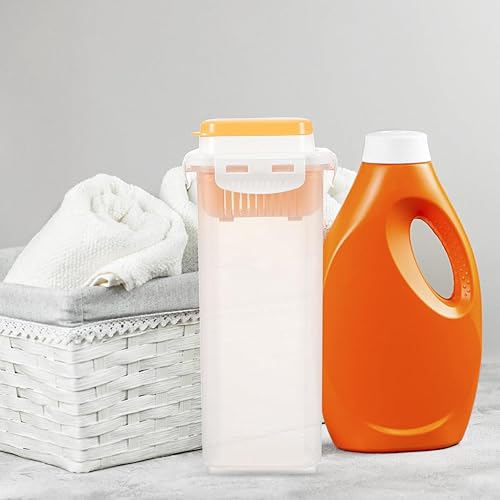 Miniatura 4 de Dispensador de lavandería para cuarto de lavado, perlas de refuerzo de aroma transparente, recipientes de almacenamiento para botella de jabón,