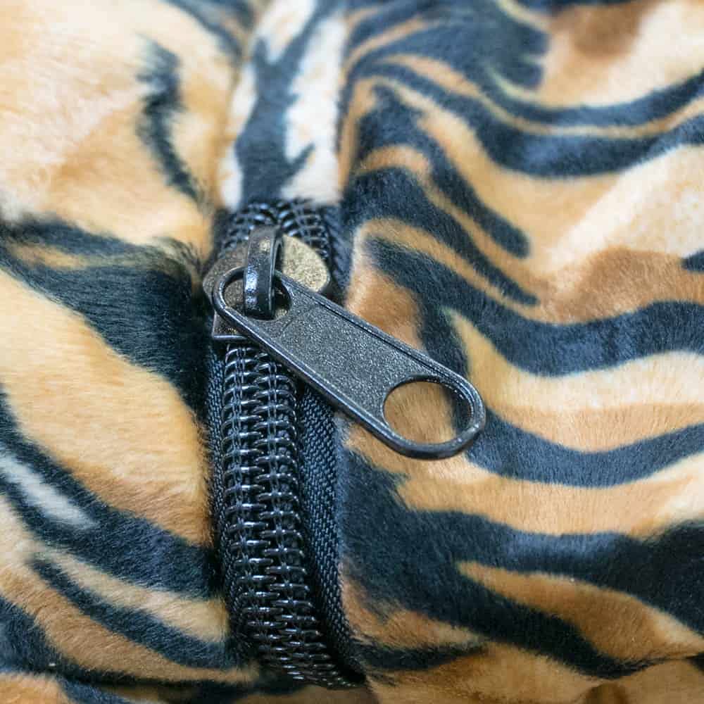 Ultimate Sack 4000 Bean Bag Chair Cover - Tiger Fur, Suede Options, 59" Seam-to-Seam, Cover Only