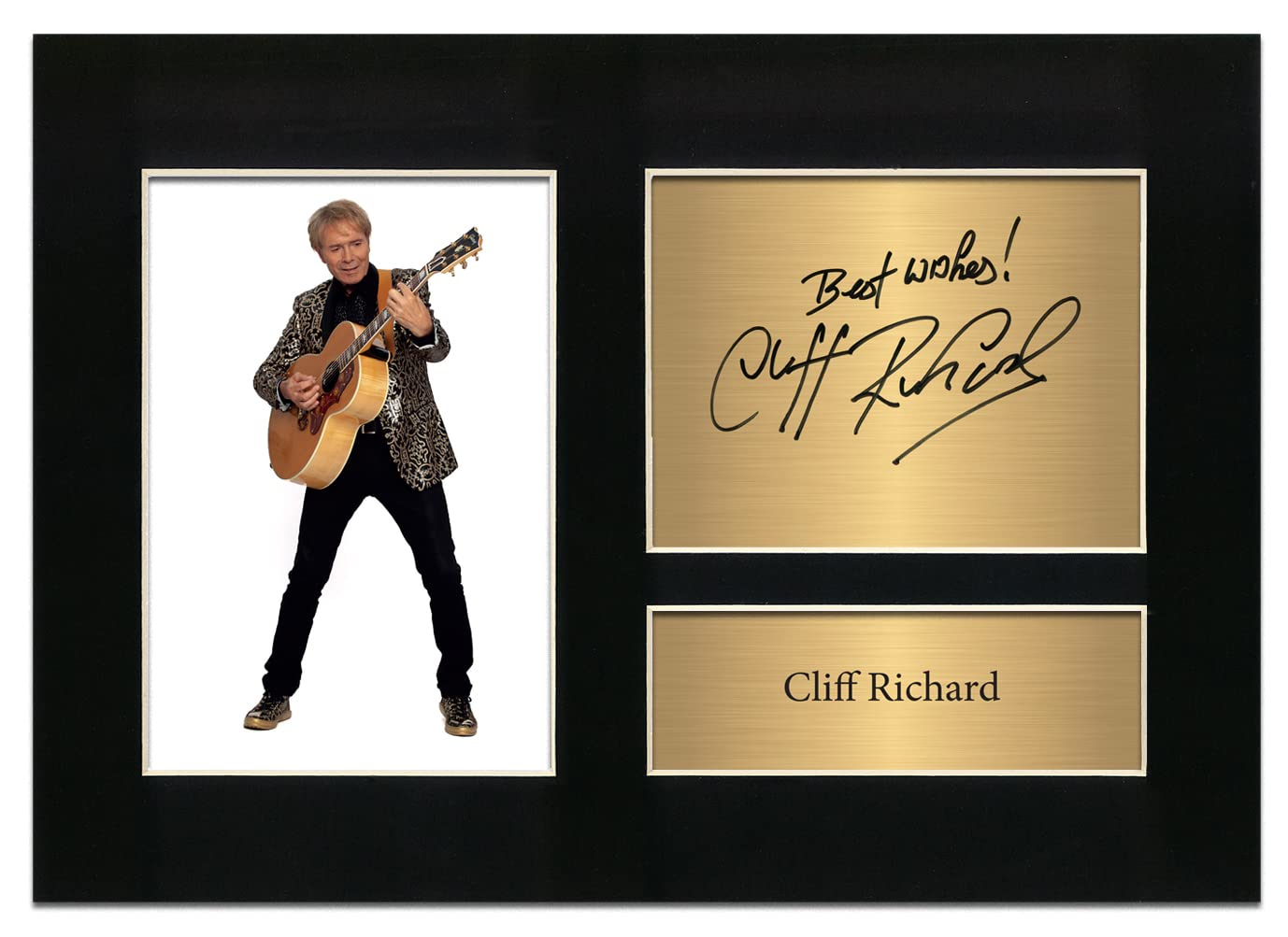 Zulu Image Black Cliff Richard Autograph Memorabilia A4 Printed Autograph Photo Reproduction Print Picture Display No98