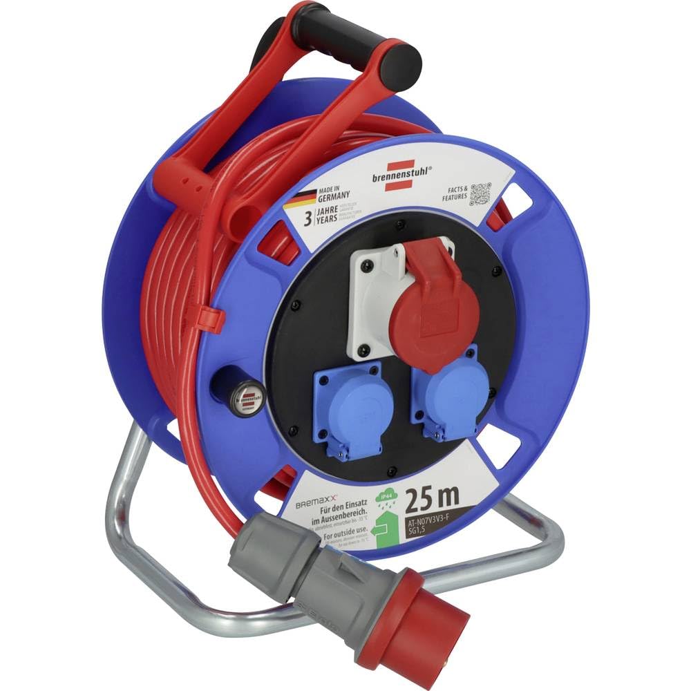 Brennenstuhl Kabeltrommel 25 m Rot CEE-Stecker 16 A 5polig m IP44