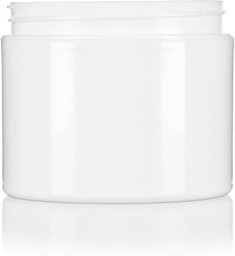 Miniatura 4 de JUVITUS Tarro de plástico de doble pared blanco de 4 onzas con tapa forrada hermética (paquete de 6)