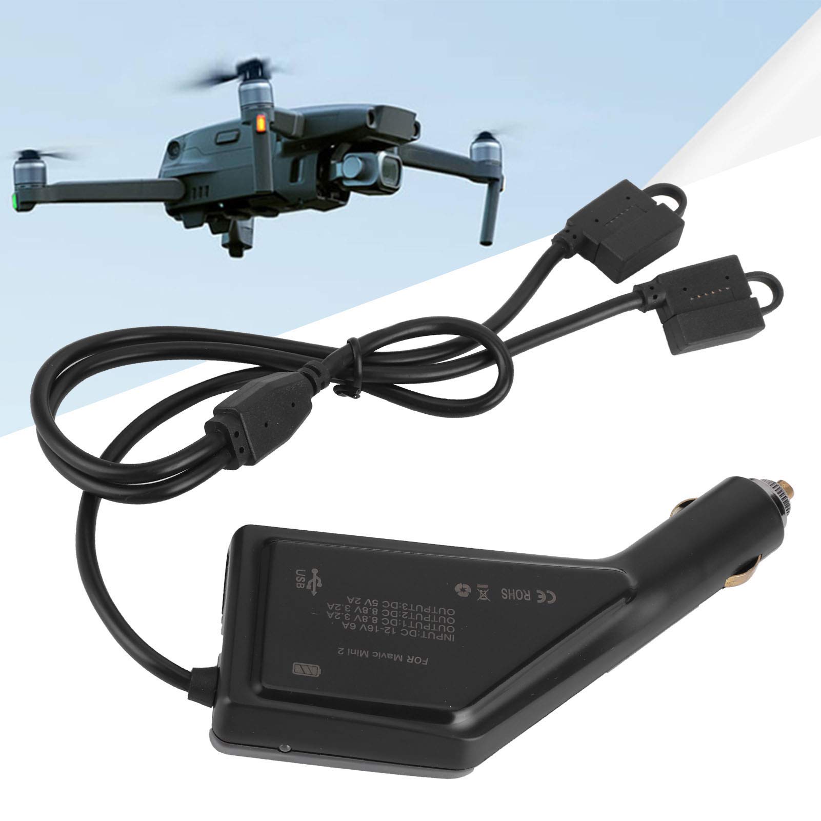 Cargador de batería para dron con interfaz USB, compacto, eficiente, dual