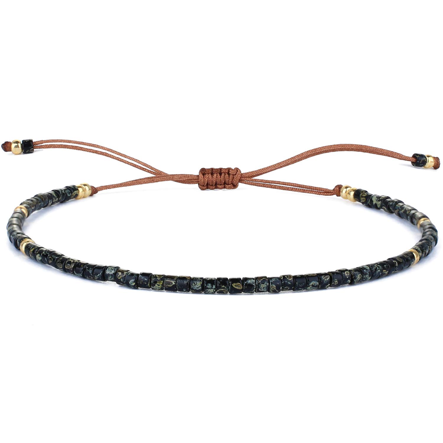 KELITCH Pulseras Amistad con Cuentas Concha Cristal Color Bohemio Pulsera Hecha A Mano Brazaletes Joyería para Mujer — view 46