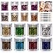 Produktbild Glitzer Für Gesicht Körper Glitzer - 16 Boxen Glitter Make Up Set - Kosmetik Haar nägel Art Dekorative für Slime Party Halloween Weihnachten Kunsthandwerk schminke schminkset kinderschminke10ML)