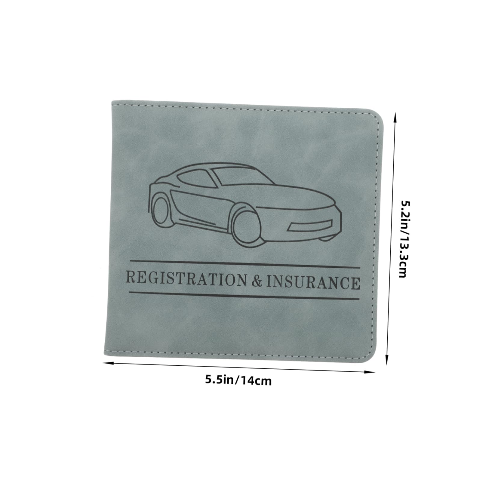 Angoily Motorcycle Vehicle Registration and Insurance Card Holder Document Sleeve for Men, Multi, 14.00X13.30X0.80CM, Casual